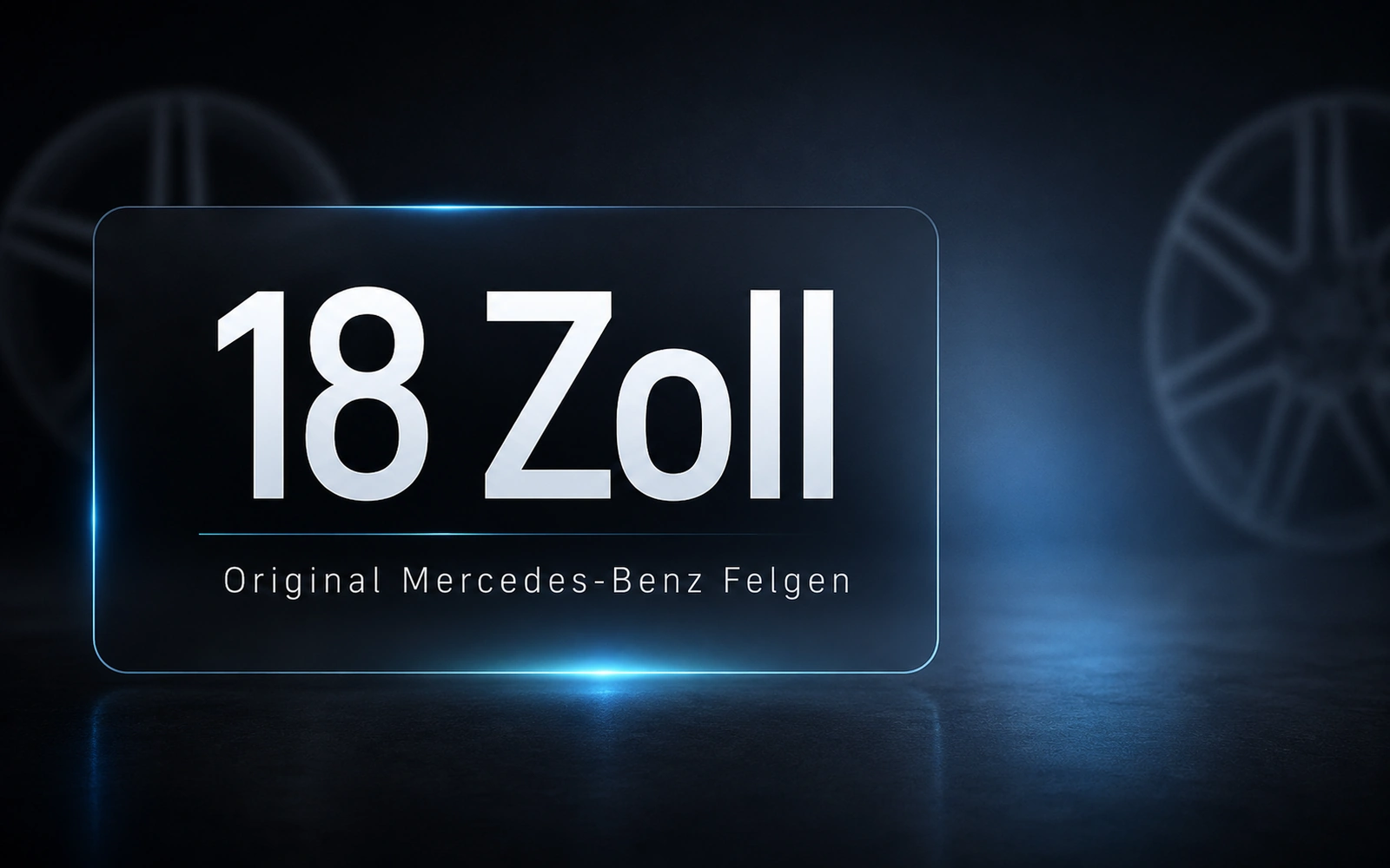 17 Zoll Original Mercedes-Benz Felgen für hochwertige Fahrzeugausstattung