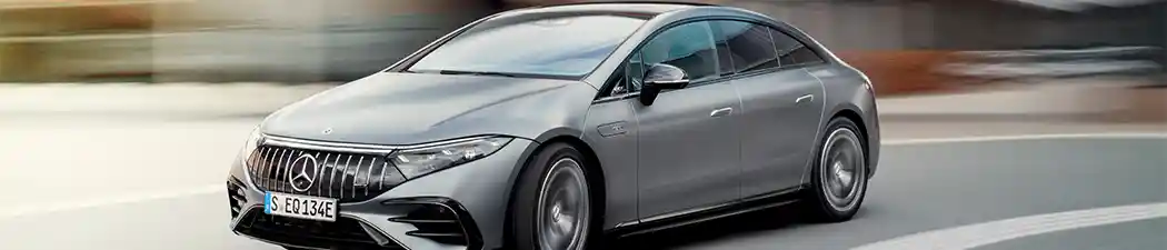 Mercedes EQS Winterreifen in Aktion