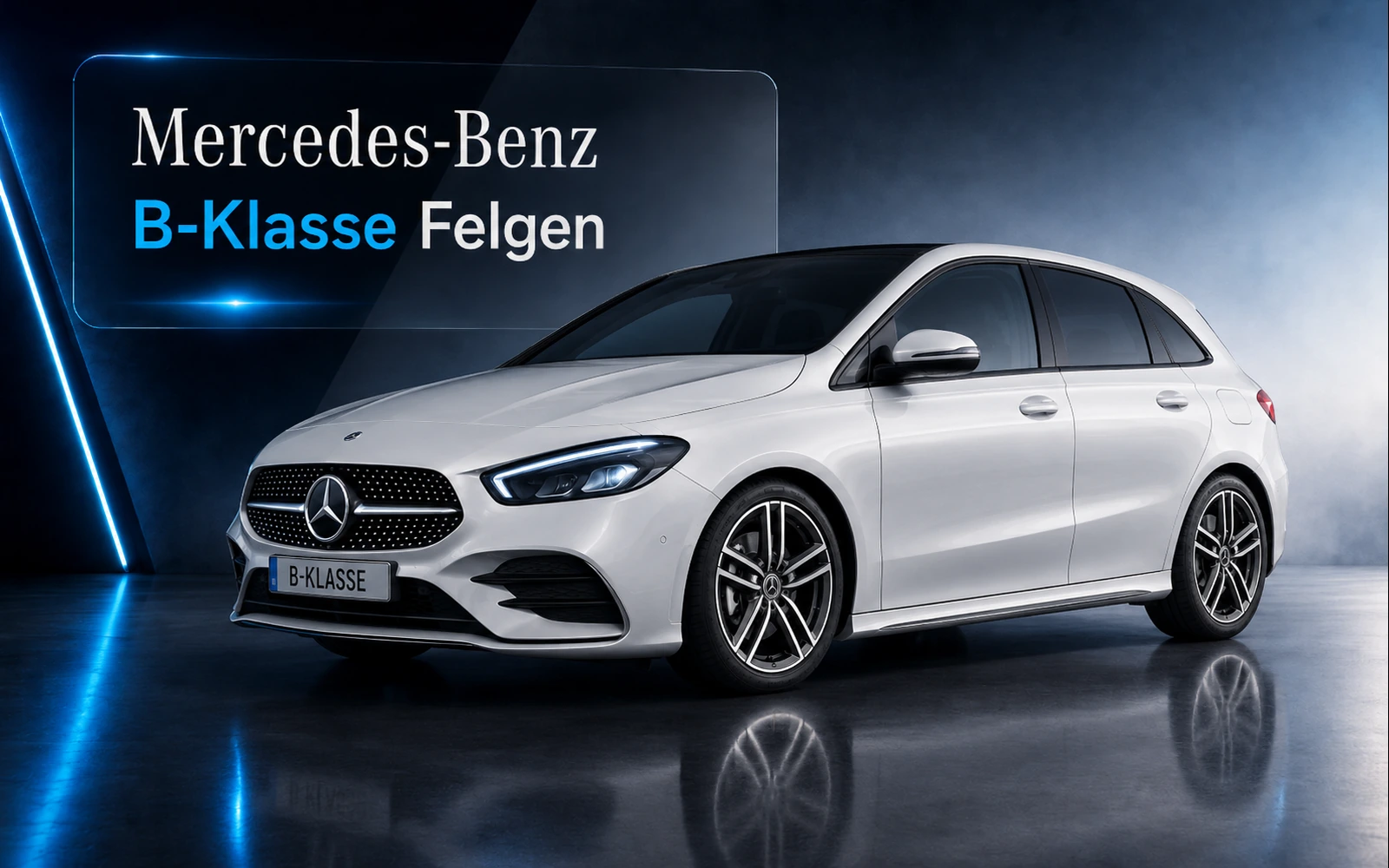 Mercedes-Benz B-Klasse mit eleganten Alufelgen im modernen Fahrzeugdesign