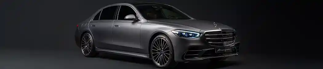 Silberne Mercedes Benz S-Klasse Felgen