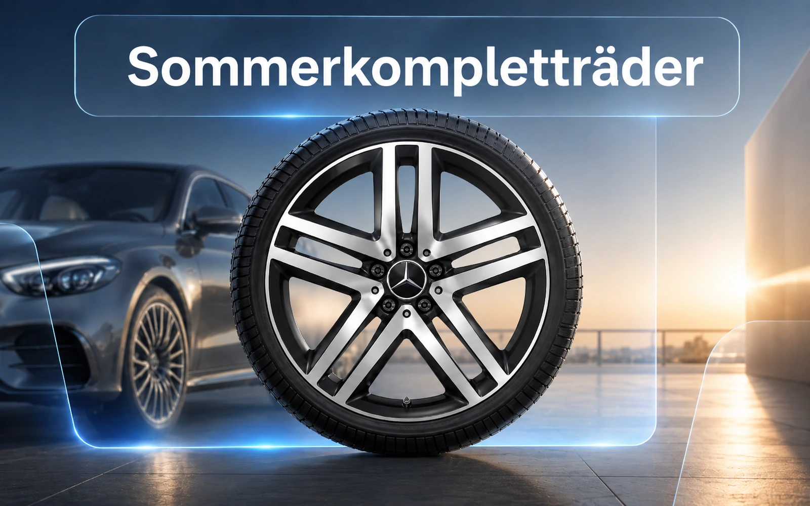 Original Mercedes-Benz Sommerkompletträder mit Felgen und Sommerreifen bei Neils und Kraft