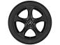 Preview: Original 18 Zoll 5 Speichen Felge in Schwarz matt