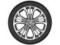 Preview: Mercedes 19" Felge 5-Tripel-Speichen in Grau Himalaya