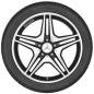 Preview: CLA Baureihe 117 Sommerkomplettrad AMG 5-Doppelspeichen-Rad Schwarz 225/40 R18 Q440641110260