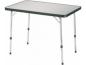 Preview: Höhenverstellbarer Campingtisch aus Aluminium mit wetterfester Tischplatte.