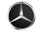Preview: Radnabenabdeckung schwarz matt Chromstern Mercedes-Benz A22040001259283 Preview: Radnabenabdeckung schwarz matt Chromstern Mercedes-Benz A22040001259283