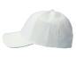 Preview: Weiße AMG Cap, Seitenansicht mit perforierten Seitenteilen für optimale Luftzirkulation und einem geschwungenen Schirm.