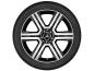 Preview: GLC Baureihe X253 Sommerkomplettrad 6-Speichen-Rad Schwarz Glanzgedreht 235/55 R19 Q44065191018A