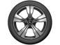 Preview: 5-Speichen-Rad Schwarz Glanzgedreht 245/45 R18 100V XL Goodyear UltraGrip 8 Performance MO