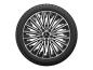 Preview: AMG Vielspeichen-Rad Schwarz Glanzgedreht 245/40 R19 98V XL Goodyear UltraGrip Performance + MO
