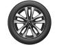 Preview: 5-Doppelspeichen-Rad Schwarz Glanzgedreht 225/50 R17 98H XL Michelin Pilot Alpin 5 MO