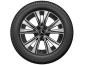Preview: 5-Doppelspeichen-Rad Schwarz Glanzgedreht 225/55 R17 97H Michelin Alpin 5 MO