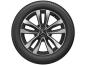 Preview: 5-Doppelspeichen-Rad Schwarz Glanzgedreht 225/50 R17 98H XL Bridgestone Blizzak LM005 MO