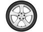 Preview: 5-Speichen-Rad Vanadiumsilber 225/55 R17 101V XL Continental ContiWinterContact TS 830 P