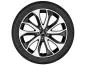 Preview: GLA Baureihe X156 Sommerkomplettrad 5-Doppelspeichen-Rad Schwarz Glanzgedreht 235/50 R18 Q44065111033A