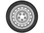 Preview: Stahl-Rad Silber 205/65 R16 107/105(103)T C Continental VanContact Winter
