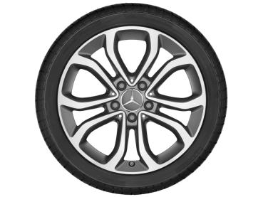 Preview: 5 Doppelspeichen Felge 17 Zoll glanzgedreht C-Klasse Baureihen S205 / W205 A20540139007X21 Preview: 5 Doppelspeichen Felge 17 Zoll glanzgedreht C-Klasse Baureihen 205