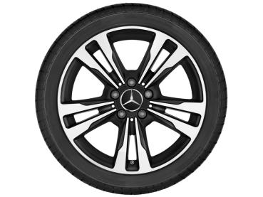 Preview: 5 Doppelspeichen Felge 18 Zoll glanzgedreht  C-Klasse Baureihe A205/ C205/ S205/ W205    A20540128027X23 Preview: C-Klasse Original Felge 18 Zoll schwarz glanzgedreht