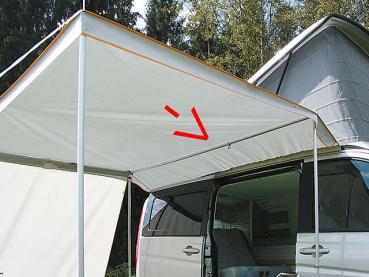 Brandrup Hochstellstab montiert an einem Campingfahrzeug