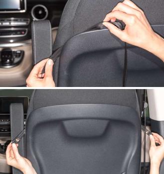 Preview: BRANDRUP UTILITY für Beifahrersitz mit 5 Taschen, Mercedes-Benz V-Klasse Marco Polo & HORIZON & ACTIVITY, Design „Leder Lugano schwarz” 102706220 Preview: BRANDRUP UTILITY für Beifahrersitz mit 5 Taschen, Mercedes-Benz V-Klasse Marco Polo & HORIZON & ACTIVITY, Design „Leder Lugano schwarz” 102706220