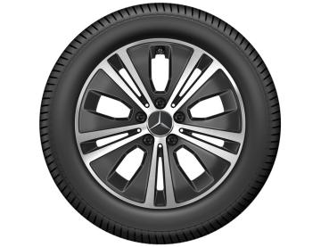 Preview: E-Klasse Junges Rad 5-Doppelspeichen Schwarz Glanzgedreht 225/55 R17 97H Pirelli W SottoZero 3 MO Q440141713860G2/3870G2