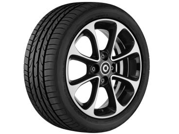 Preview: 8-Speichen-Leichtmetallrad15 Zoll glanzgedreht A4534010200 Preview: Zoll smart Leichtmetallrad für fortwo und forfour