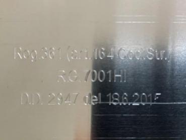 Preview: Warntafel für Italien zur Absicherung überstehender Ladung z.b Fahrradträger