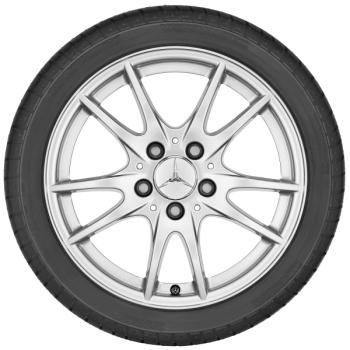 A-Klasse Baureihe 176 Sommerkomplettrad 5-Doppelspeichen-Rad Championsilber 205/55 R16 Q440242010020