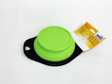 Preview: Faltbarer Hundenapf aus hochwertigem PP/TPR-Material, geeignet für Futter und Wasser.