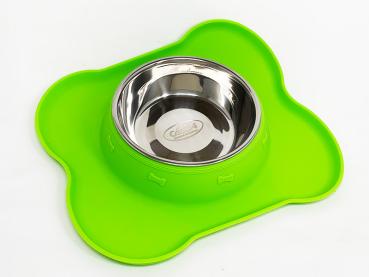 Edelstahl Hundenapf mit Silikonunterlage
