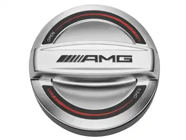 AMG Tankdeckel - Silber mit Rot