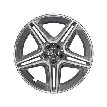 AMG 5 Doppelspeichen Felge 20 Zoll glanzgedreht GLE Baureihen V167 A16740132007X44 AMG 5 Doppelspeichen Felge 20 Zoll glanzgedreht GLE Baureihen V167 A16740132007X44