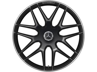 GLE Baureihe 167 AMG Schmiederad im Kreuzspeichen-Design, 55,9 cm (22 Zoll), Felgenhorn glanzgedreht A16740144007X71 GLE Baureihe 167 AMG Schmiederad im Kreuzspeichen-Design, 55,9 cm (22 Zoll), Felgenhorn glanzgedreht A16740144007X71
