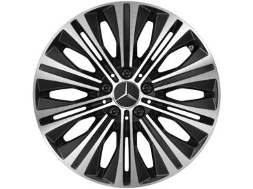Original Mercedes-Benz Leichtmetallfelge mit elegantem, glanzgedrehtem Design in Schwarz-Silber, speziell entwickelt für eine perfekte Passform und maximale Performance. Original Mercedes-Benz Leichtmetallfelge mit elegantem, glanzgedrehtem Design in Schwarz-Silber, speziell entwickelt für eine perfekte Passform und maximale Performance.