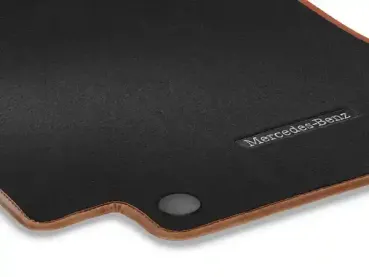 Veloursmatten CLASSIC, Satz, 4-teilig Schwarz/Beechbrown - A17868073008H36