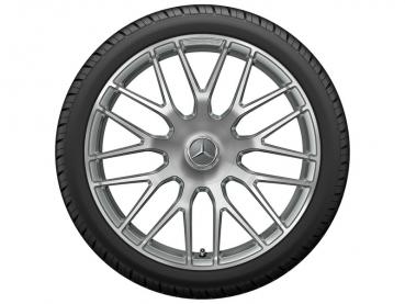 Preview: AMG Schmiederad im Kreuzspeichen-Design, 48,3 cm (19 Zoll), glanzgedreht Baureihe S/W 205 A20540118007X21