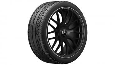 Preview: AMG Schmiederad im Kreuzspeichen-Design, 48,3 cm (19 Zoll), Felgenhorn glanzgedreht Baureihe S/W 205 A20540118007X71