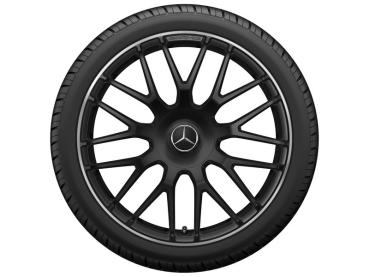 AMG Schmiederad im Kreuzspeichen-Design, 48,3 cm (19 Zoll), Felgenhorn glanzgedreht Baureihe S/W 205 A20540118007X71