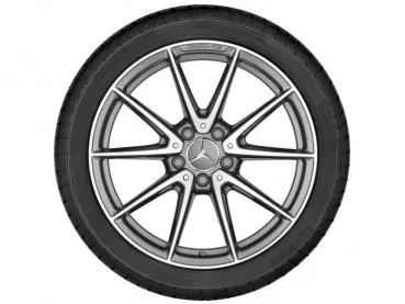 AMG 10-Speichen-Rad, 45,7 cm (18 Zoll), glanzgedreht Baureihe A/C 205 A20540157007X21