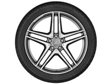 AMG Schmiederad 20 Zoll im 5-Doppelspeichen-Design, titangrau glanzgedreht, passend für Mercedes-Benz S-Klasse W222, Vorderachse, Teilenummer A22240108007X21 AMG Schmiederad 20 Zoll im 5-Doppelspeichen-Design, titangrau glanzgedreht, passend für Mercedes-Benz S-Klasse W222, Vorderachse, Teilenummer A22240108007X21
