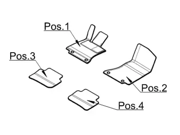 Preview: Veloursmatten CLASSIC für Mercedes-Benz CLE C236, Satz, 4-teilig - A23668098019J74