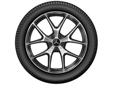 AMG Kreuzspeichen-Felge 20 Zoll in Schwarz glanzgedreht für GLC