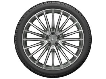 Original AMG Vielspeichen-Felge 21 Zoll glanzgedreht in Titangrau für Mercedes-Benz GLC 63 – Artikelnummer A25340160007X21