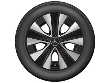 Mercedes-Benz V-Klasse 447 MOPF2 Winterrad 17 Zoll 5-Speichen schwarz Michelin Pilot Alpin 5