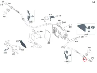 Original Mercedes-Benz Bremsseil A4474203800