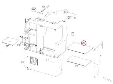 Original Einlegeboden Mercedes Marco Polo A4476164500