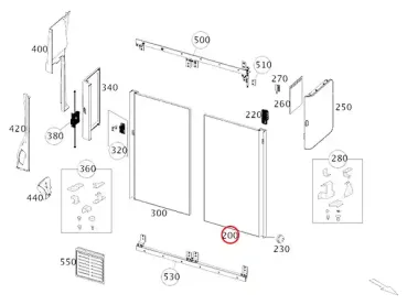 Mercedes-Benz Marco Polo Schiebetür A4477100100