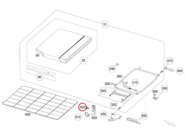 Marco Polo 447 Drehknopf Bettverlängerung Original Mercedes-Benz