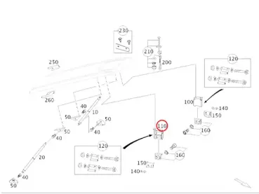 Verdeckverschluss Marco Polo Baureihe 447 rechts innen