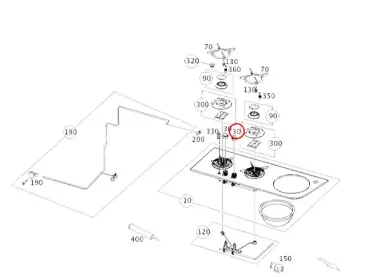 Marco Polo 447 Drehknopf Gaskocher Original Mercedes